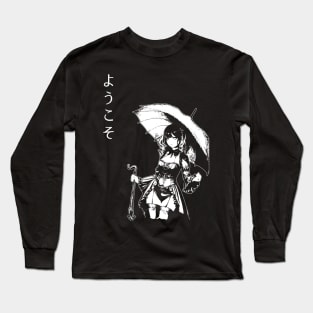gothic anime girl Long Sleeve T-Shirt